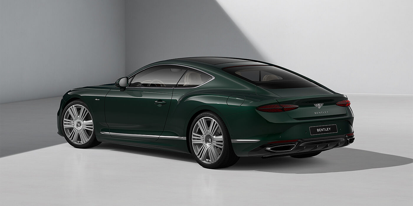 Bach Premium Cars GmbH Bentley Continental GT Azure coupe in Veridian paint and 22" Azure wheels - rear 3/4