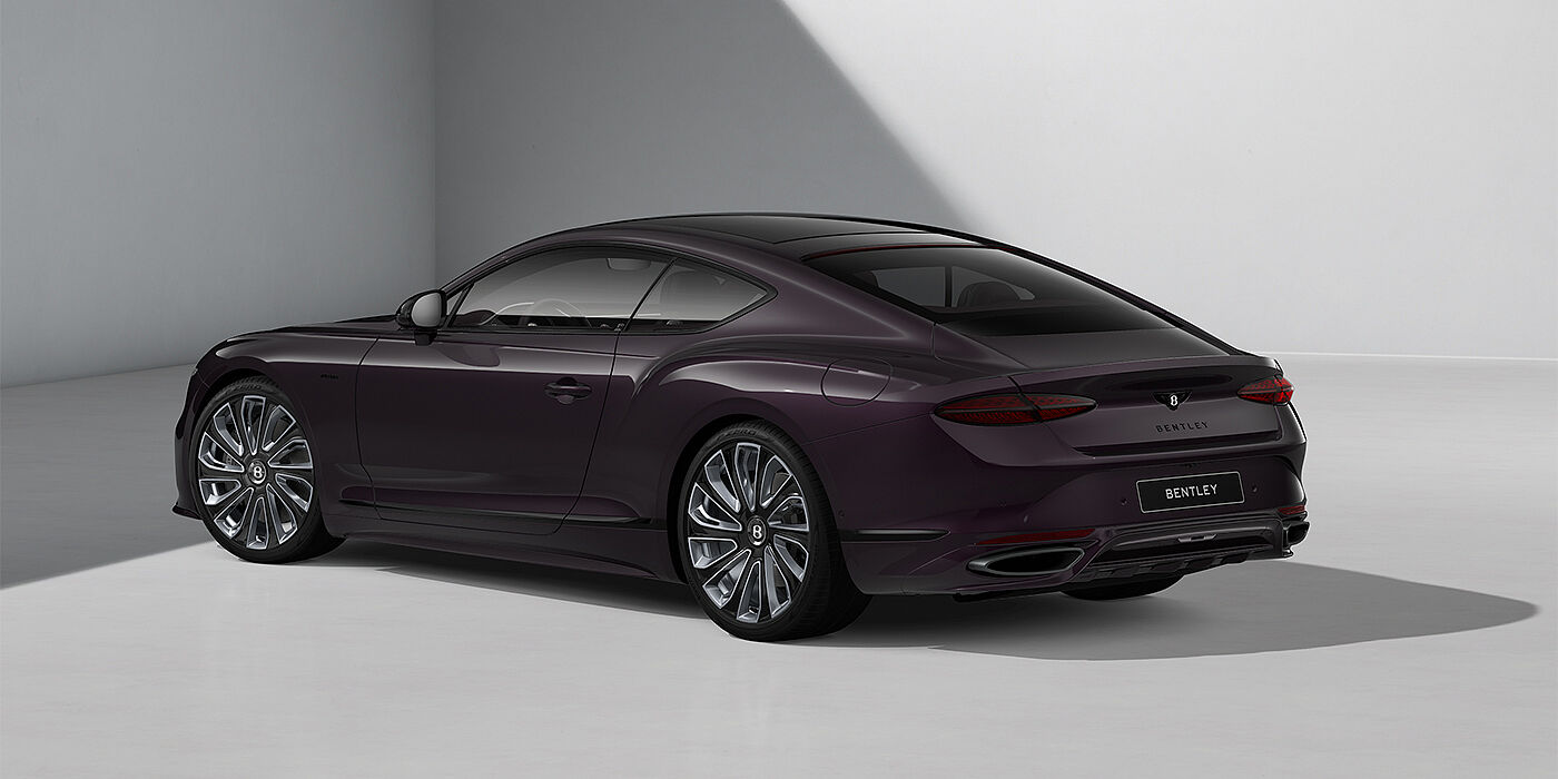 Bach Premium Cars GmbH Bentley Continental GT Mulliner coupe in Damson paint and 22" Mulliner wheels - rear 3/4