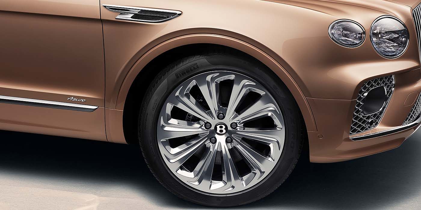 Bach Premium Cars GmbH Bentley Bentayga EWB Azure SUV in Rose Gold paint 22 inch wheel
