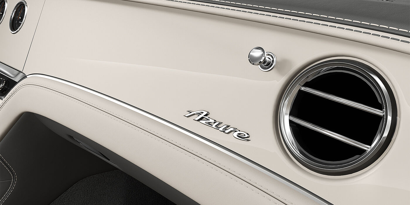 Bach Premium Cars GmbH Bentley Continental GTC Azure convertible veneer detail in Piano Linen veneer