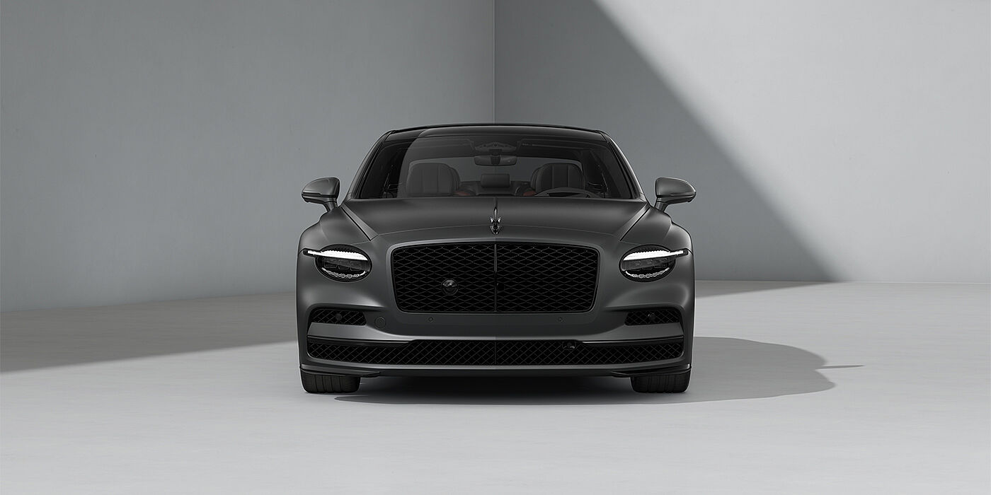 Bach Premium Cars GmbH New Bentley Flying Spur S sedan in Anthracite Satin  paint full front with 22" Sports  wheels