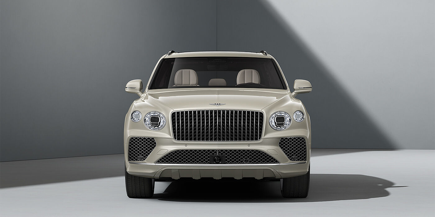 Bach Premium Cars GmbH Bentley Bentayga Azure SUV in White Sand paint and 22" Ten Spoke Polished wheels - full front