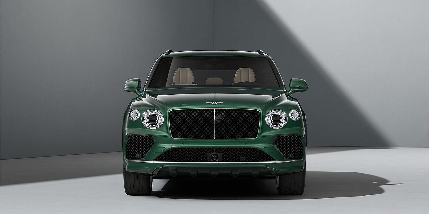 Bach Premium Cars GmbH Bentley Bentayga SUV in Verdant paint and 22" Five Spoke Directional Polished wheels - full front
