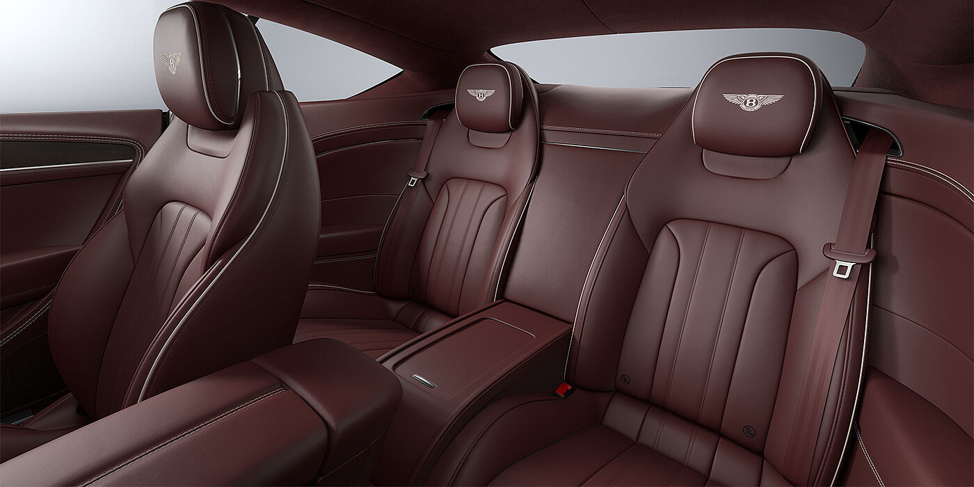 Bach Premium Cars GmbH Bentley Continental GT coupe rear interior in Cricket ball hide