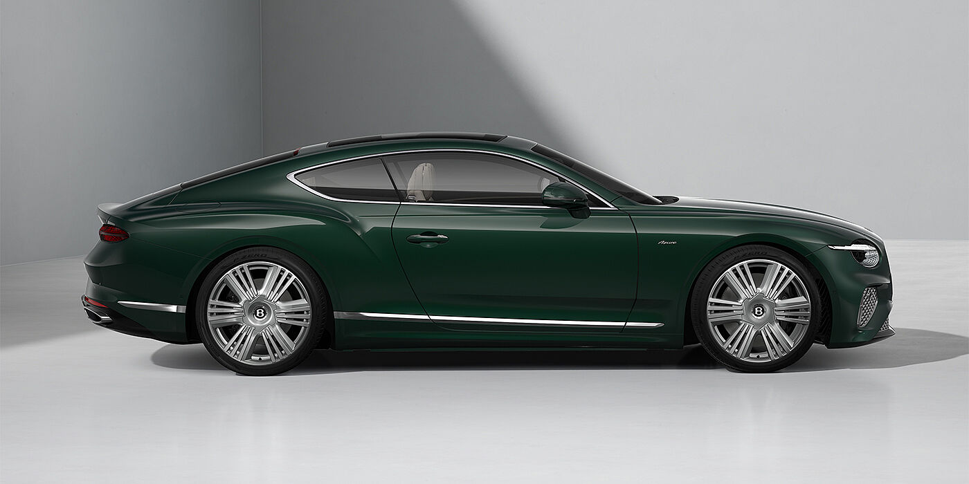 Bach Premium Cars GmbH Bentley Continental GT Azure coupe in Veridian paint and 22" Azure wheels - profile