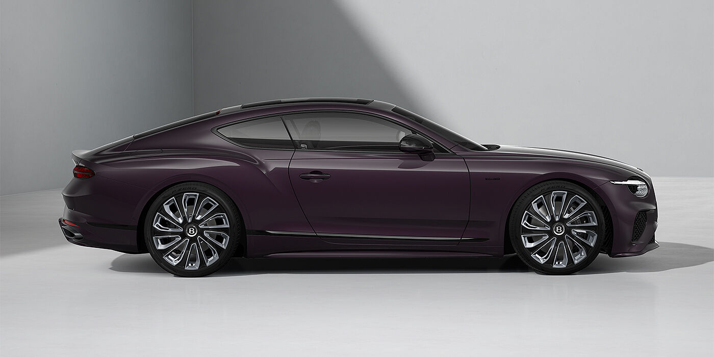 Bach Premium Cars GmbH Bentley Continental GT Mulliner coupe in Damson paint and 22" Mulliner wheels - profile 3/4
