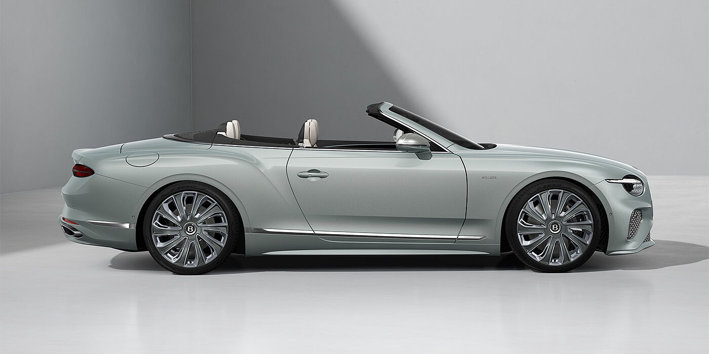 Bach Premium Cars GmbH Bentley Continental GTC Mulliner convertible in Breeze paint and 22" Mulliner wheels - profile