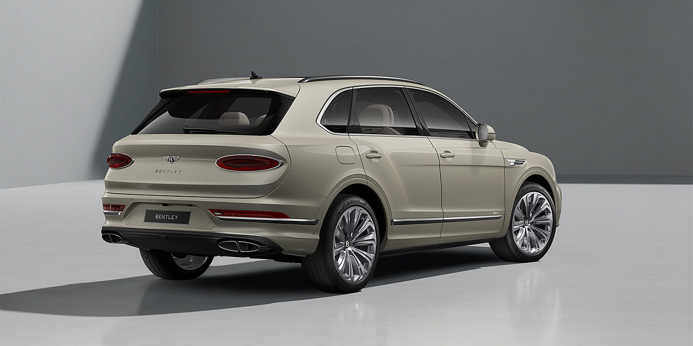 Bach Premium Cars GmbH Bentley Bentayga Azure SUV in White Sand paint and 22" Ten Spoke Polished wheels - rear ¾