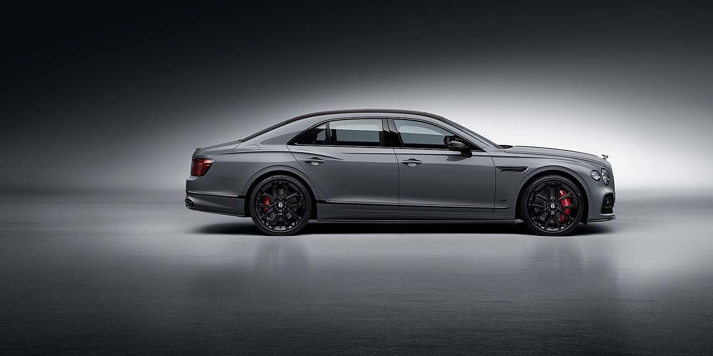 Bach Premium Cars GmbH Bentley Flying Spur S sedan in Cambrian Grey paint profile static