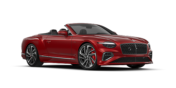 Bach Premium Cars GmbH Bentley Continental GTC Speed convertible in Dragon Red paint and 22" swept spoke wheels - front 3/4