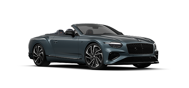 Bach Premium Cars GmbH Bentley Continental GTC S convertible in Thunder blue paint front 3/4