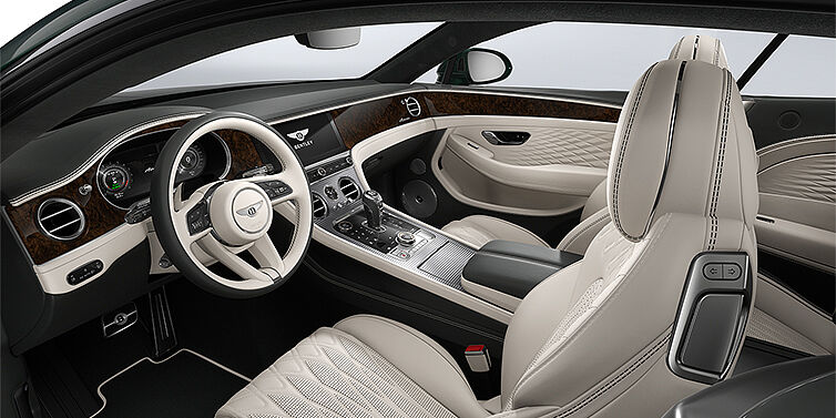 Bach Premium Cars GmbH Bentley Continental GT Azure coupe front interior in Linen and Cumbrian Green hides