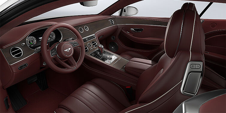 Bach Premium Cars GmbH Bentley Continental GT coupe front interior in Cricket ball hide
