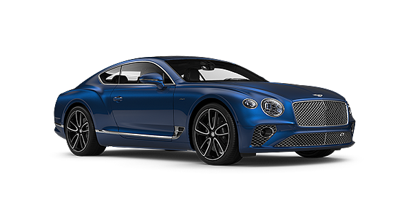 Bach Premium Cars GmbH Bentley GT Azure coupe in Sequin Blue paint front 34