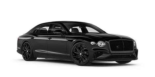 Bach Premium Cars GmbH Bentley New Flying Spur Black Edition front three quarter in Onyx paint