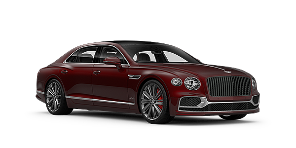 Bach Premium Cars GmbH Bentley Flying Spur Speed sedan in Dragon Red II paint front 34