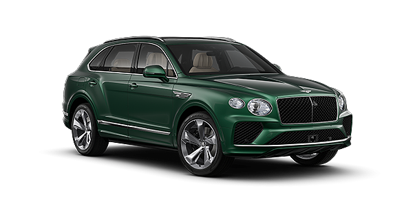 Bach Premium Cars GmbH Bentley Bentayga SUV in Verdant paint and 22" Five Spoke Directional Polished wheels – front 3/4