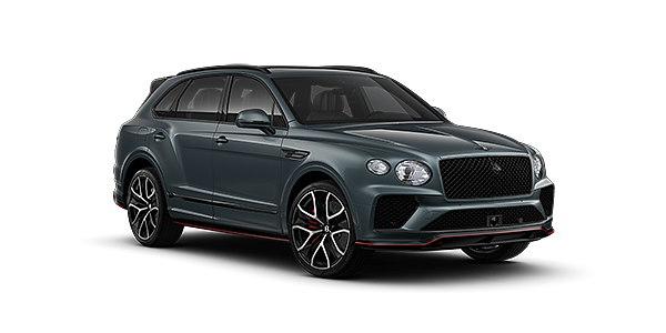 Bach Premium Cars GmbH Bentley Bentayga Speed SUV in Storm Grey Satin paint and 23" Black Painted and Bright Machined Wheels – front 3/4