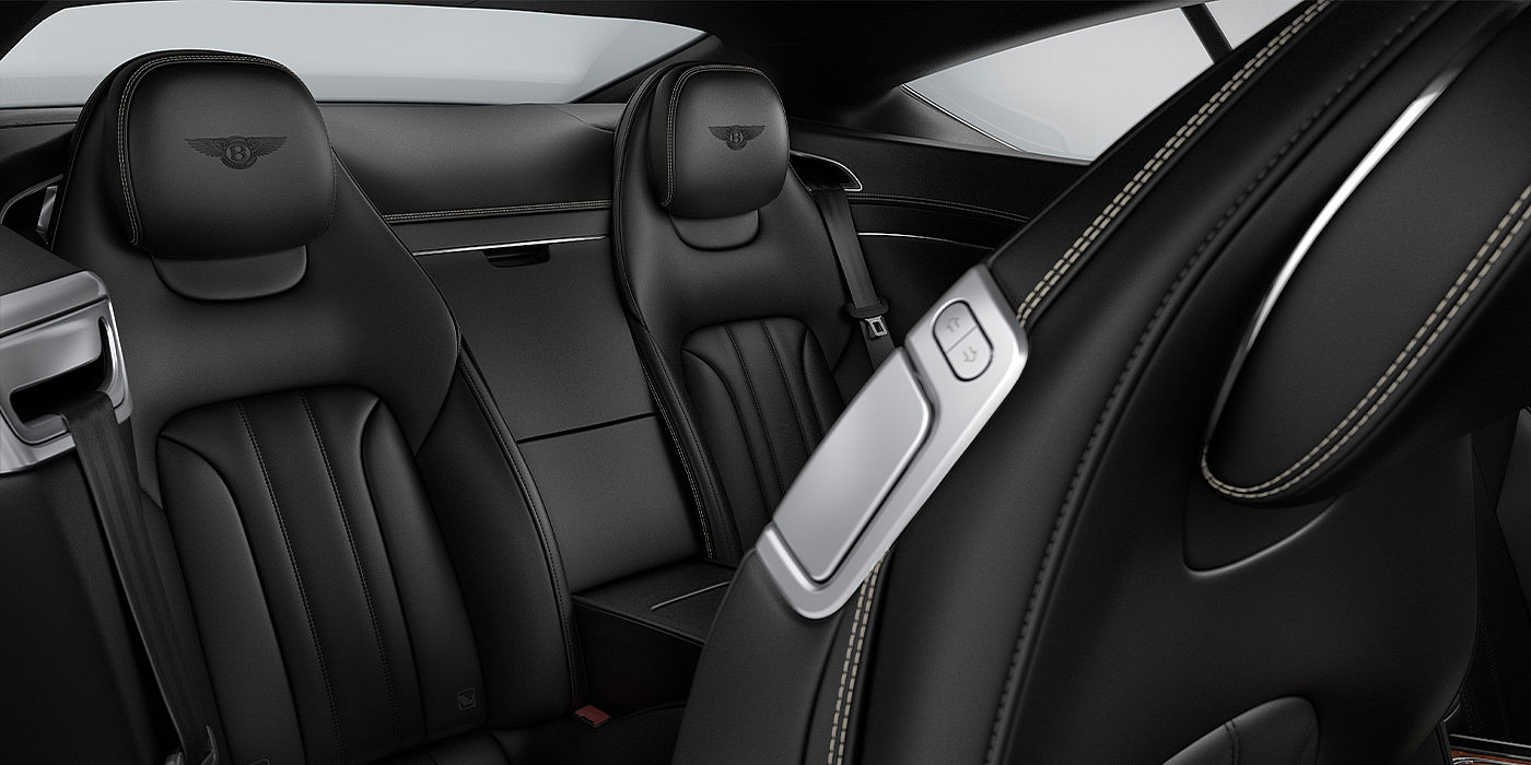 Bach Premium Cars GmbH Bentley Continental GT coupe rear interior in Beluga black hide