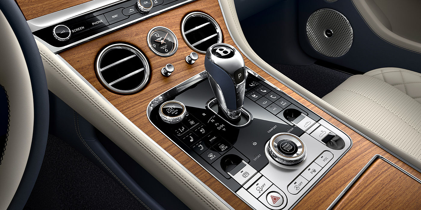 Bach Premium Cars GmbH Bentley Continental GTC Azure convertible front interior console detail