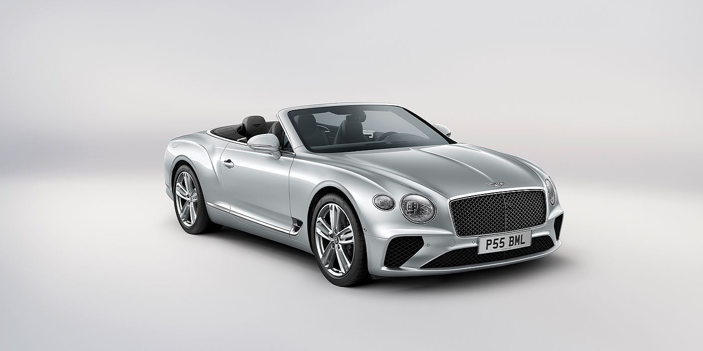 Bach Premium Cars GmbH Bentley Continental GTC convertible in Moonbeam paint front 34