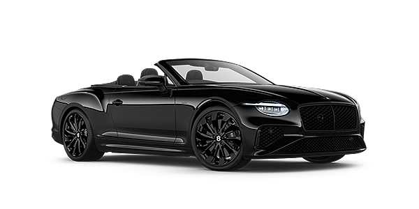 Bach Premium Cars GmbH Bentley Continental GTC Black Edition convertible front three quarters in Onyx black paint