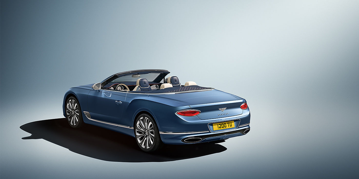 Bach Premium Cars GmbH Bentley Continental GTC Mulliner convertible in Peacock blue paint rear 34