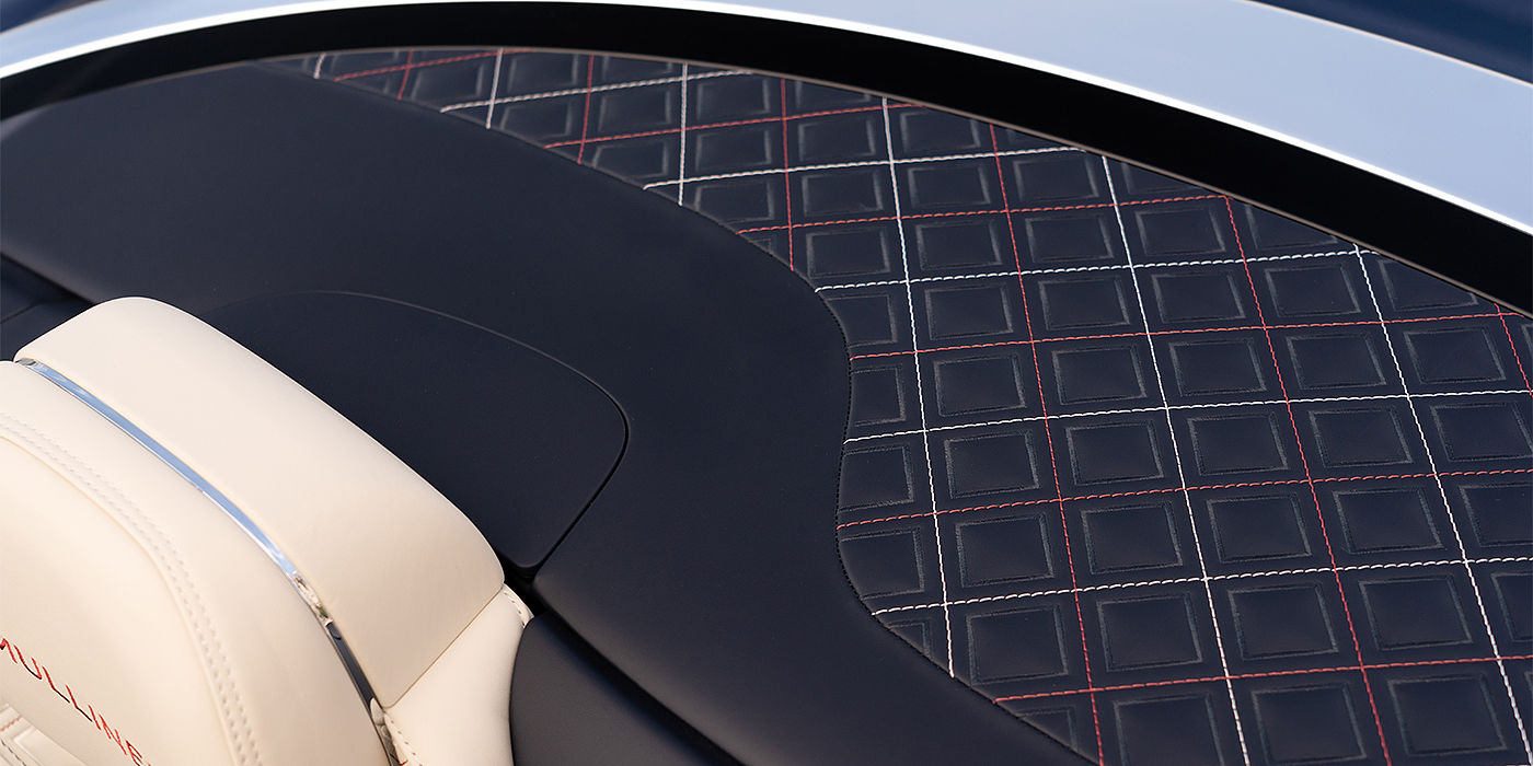 Bach Premium Cars GmbH Bentley Continental GTC Mulliner convertible seat and cross stitched tonneau cover