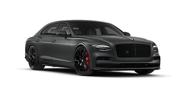 Bach Premium Cars GmbH New Bentley Flying Spur S sedan in Anthracite Satin  paint front 3/4 with 22" Sports  wheels