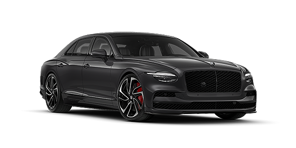 Bach Premium Cars GmbH New Bentley Flying Spur Speed sedan in Magnetic  paint front 3/4 with 22" Swept spoke Black & Machined wheels