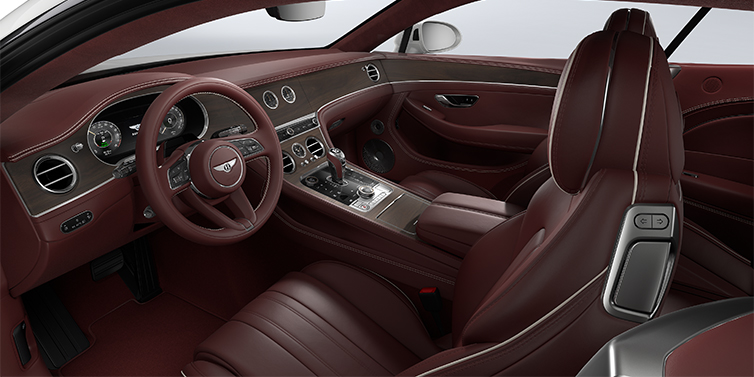 Bach Premium Cars GmbH Bentley Continental GT coupe front interior in Cricket ball hide