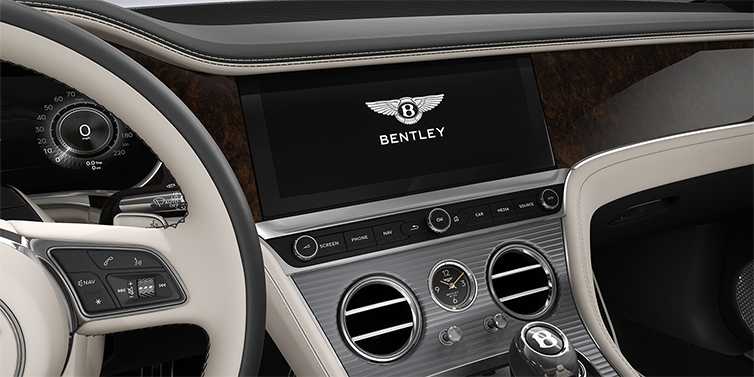 Bach Premium Cars GmbH Bentley Continental GT Azure coupe centre console in Linen and Cumbrian Green hides