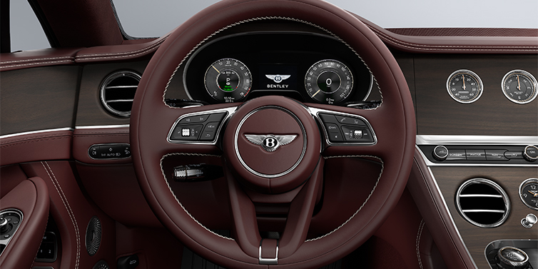 Bach Premium Cars GmbH Bentley Continental GT coupe steering wheel in Cricket ball hide